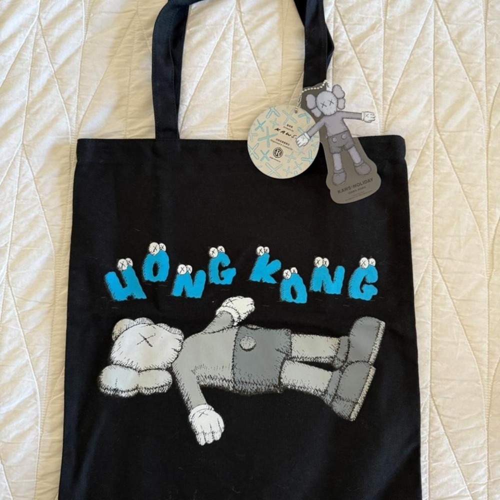 KAWS HOLIDAY HONG KONG TOTE BAG